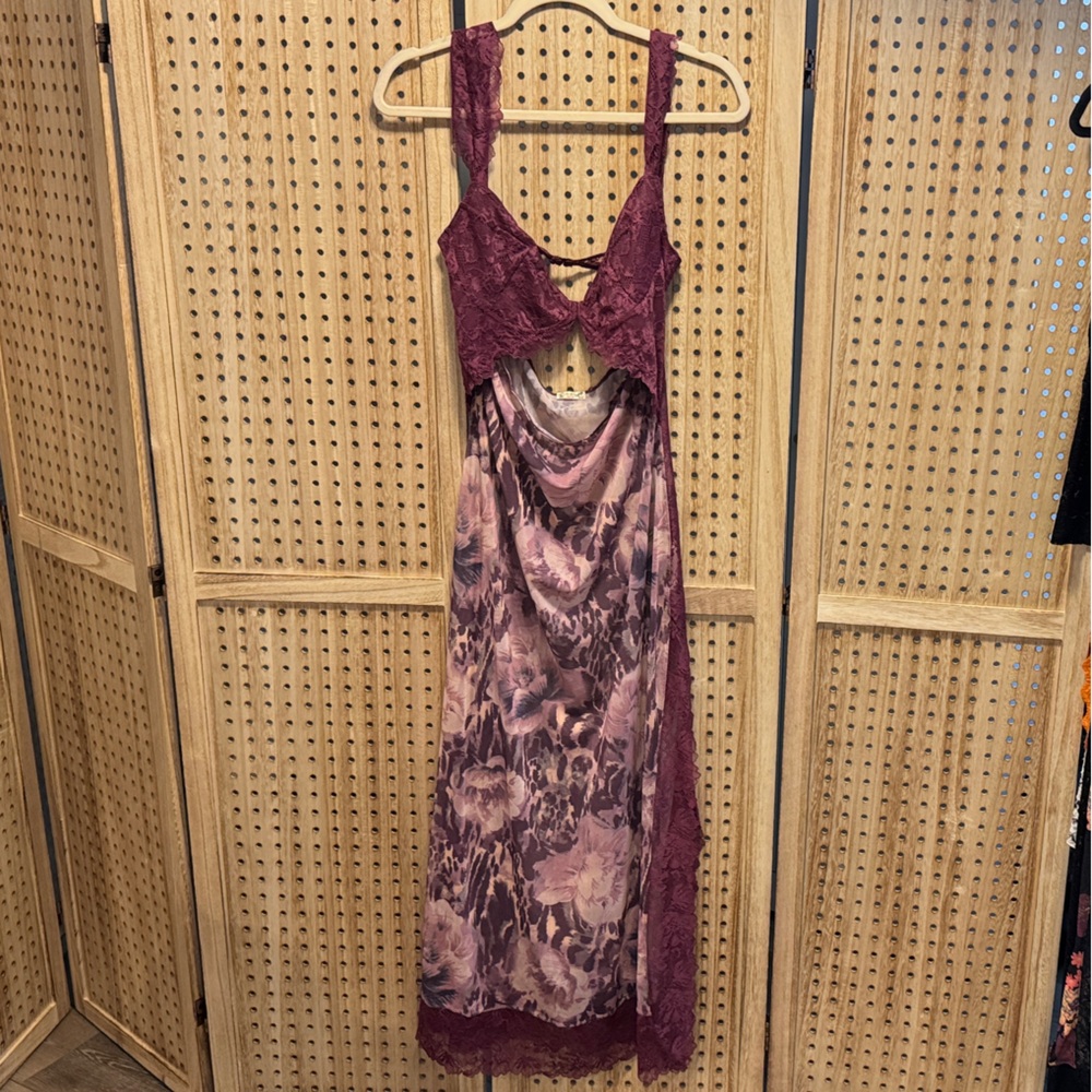 Free People Purple Lace Dress